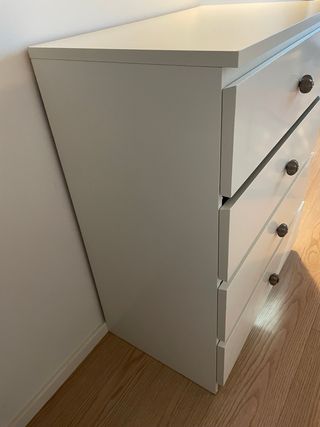 Cómoda Ikea Malm 4 cajones blanca