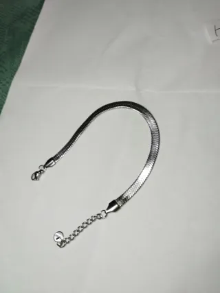 H510 Bracciale uomo inox maglia piatta spinata