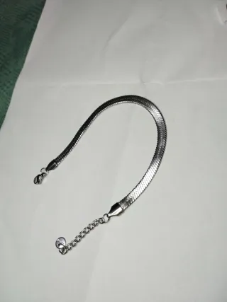 H510 Bracciale uomo inox maglia piatta spinata