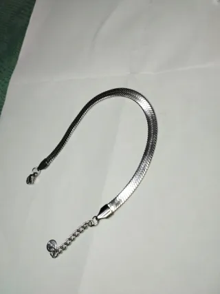 H510 Bracciale uomo inox maglia piatta spinata