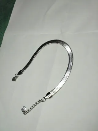 H510 Bracciale uomo inox maglia piatta spinata