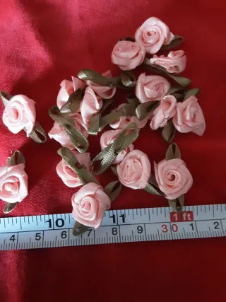 Roselline di raso rosa