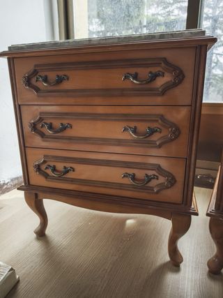 Mesas Vintage Madera y Mármol