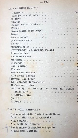 Libro Antico 1928 “Antologia Carducciana”