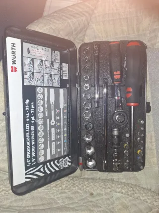 Maletín Würth ZEBRA 1/4 - 33 piezas