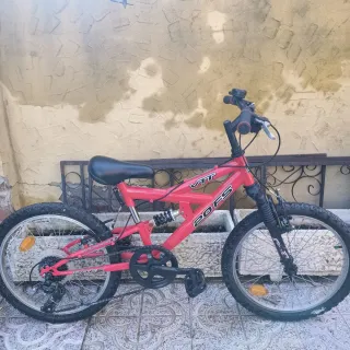 Bicicleta VTT 20 FS Roja, Para 6-9 años