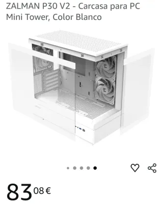 Caja PC Mini Tower Zalman P30 V2 Blanca