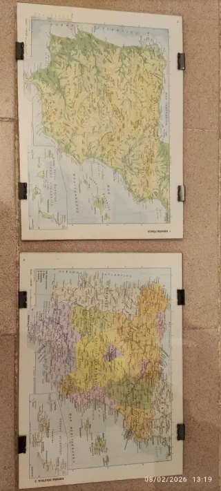 Lote de 9 cuadros con marco