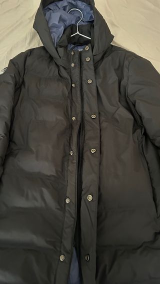 Abrigo largo acolchado negro Silbon