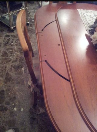 Mesa extensible de madera