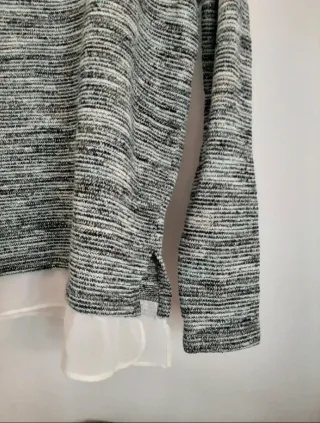 Jersey Bershka jaspeado punto fino S