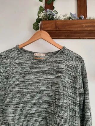 Jersey Bershka jaspeado punto fino S