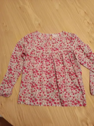 Camisa niña estampado floral, talla 9-10