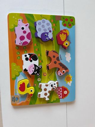 Puzzle de Madera Animales Granja