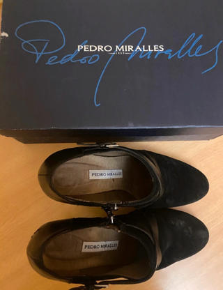 Botines Pedro Miralles Tacón Negro