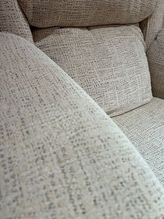 Sofá reclinable 3 plazas + 2 sillones tela beige