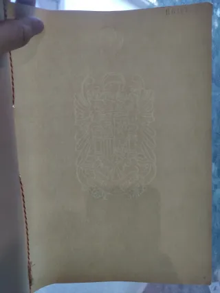 Papel timbrado Franquista en blanco