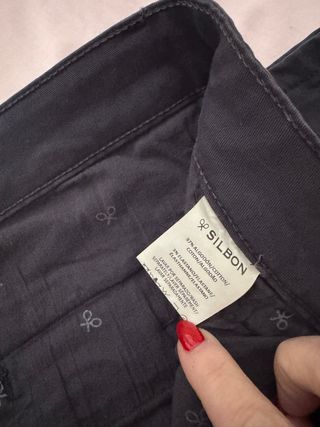 Pantalón chino Silbon azul