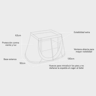 Cuna de viaje Aeromoov beige