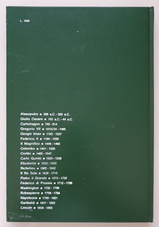 Collana “Grandi della Storia” monografie a colori