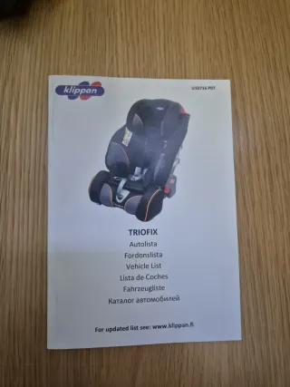 Silla coche Klippan Triofix + base