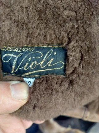 Giacca in pelle scamosciata