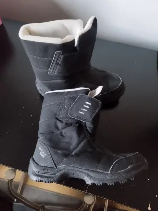 Botas de Nieve Quechua Negras