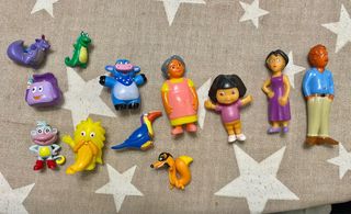 Cuento Dora la Exploradora con figuras y mapa