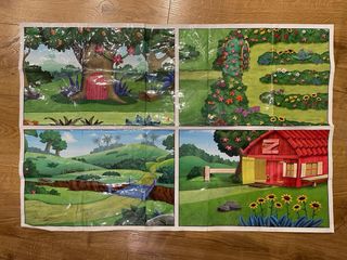 Cuento Dora la Exploradora con figuras y mapa