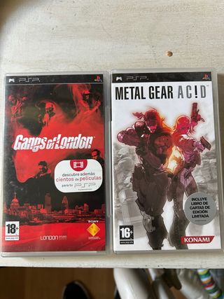 Pack 2 Juegos PSP: Gangs of London y Metal Gear