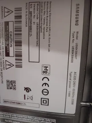 Televisión para piezas - Pantalla rota