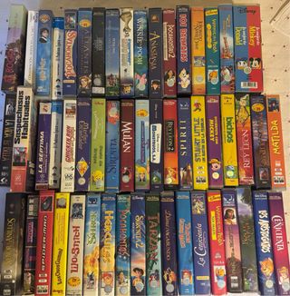 Colección Películas VHS (Disney, historicas, etc)