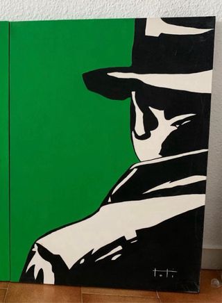 Quadri a olio su tela in stile Pop Art di una coppia 70x50