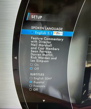 Blu-ray Doomsday El Día del Juicio -ENGLISH audio-