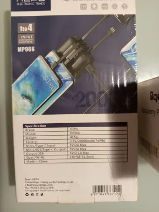 Raspberry Pi 4 Model B + Power Bank 2000mAh