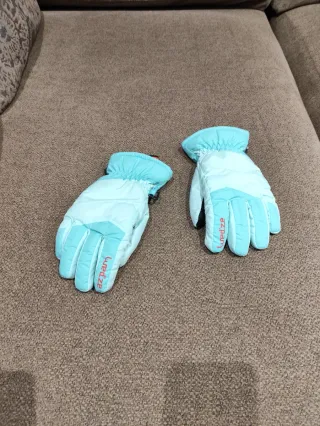 Guantes de nieve Wde'ze de niña, Azul claro.
