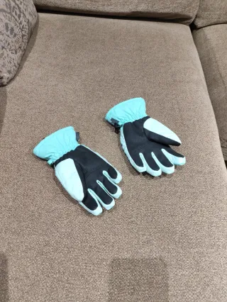 Guantes de nieve Wde'ze de niña, Azul claro.