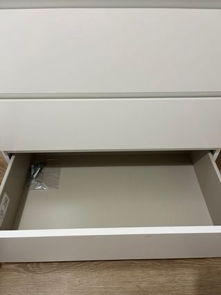 Cómoda MALM 3 cajones Ikea blanca