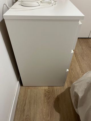 Cómoda MALM 3 cajones Ikea blanca