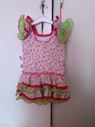 Traje de flamenca niña hasta 2 años y +
