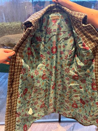 Abrigo vintage lana retro