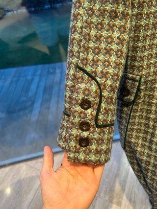 Abrigo vintage lana retro