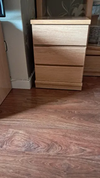 Muebles de salón madera y cristal