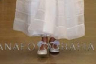 Zapatos comunión niña piel blancos