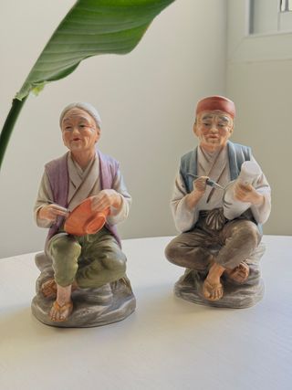 Par Figurillas Porcelana europea