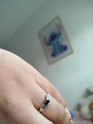 Anillo Plata Esmeralda Colombiana