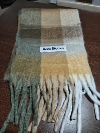 Cachecol Acne Studios xadrez