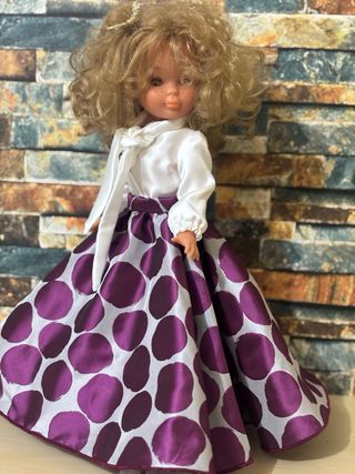 Conjunto Nancy: Blusa y Falda Lunares