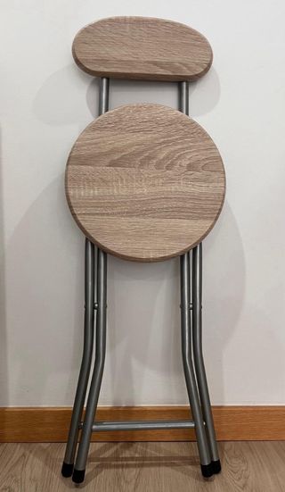 Pack 6 Sillas Plegables Madera y Metal