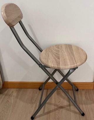 Pack 6 Sillas Plegables Madera y Metal